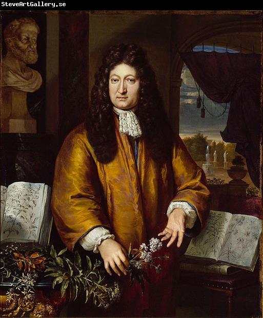 Gerard Hoet Portret van de Leidse botanicus Jan Commelin